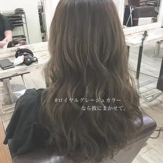 ロング カラー ◆感動口コミ/最小顔 理論カット◆森口 峻のヘアスタイル