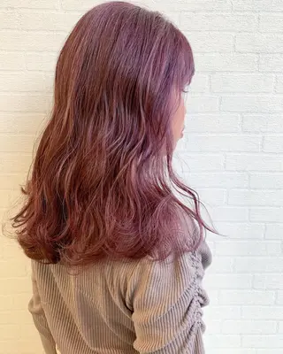 ロング カラー 立川 奈那子のヘアスタイル