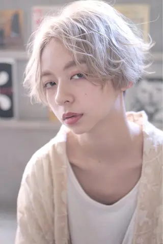 ショート カラー パーマ ヘアアレンジ メンズ キッズ ネイル マツエク・マツパ 🌈デザインヘア職人 Kaede🌈のヘアスタイル