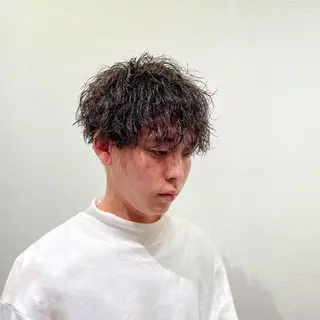 ミディアム パーマ メンズ 瀧野 翔吾【メンズ特化】のヘアスタイル