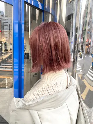 セミロング カラー ヘアアレンジ 横浜縮毛矯正 ☆渋谷良太のヘアスタイル