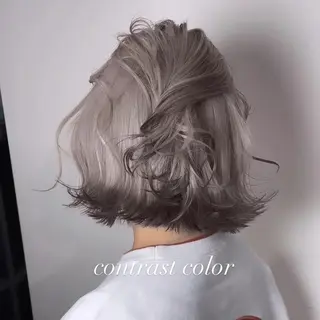 ミディアム カラー 💜ハイトーン💛 マジカルかいちゃんのヘアスタイル