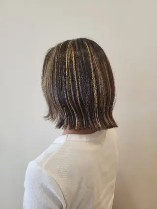 カラー ミディアム レイヤー/ショート /山田譲治✂️のヘアスタイル