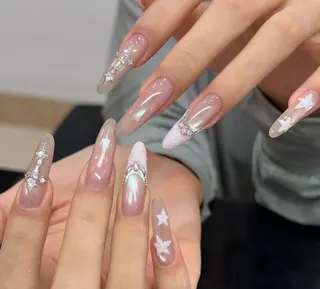 ネイル By moonネイル 🌷ワンホン/韓国風のネイルデザイン