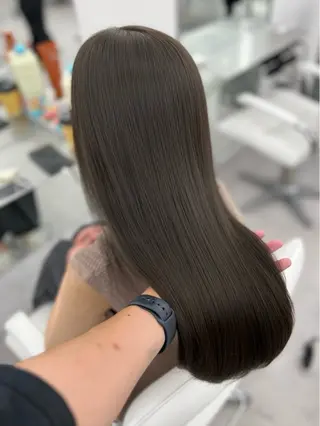 セミロング カラー レイヤーカット顔周り /アレンジ伊藤彪真のヘアスタイル