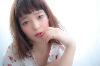 ミディアム カラー 表参道/さあ や/大人ナチュラルのヘアスタイル