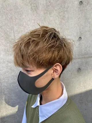 カラー メンズ unopulir 景山　凌のヘアスタイル