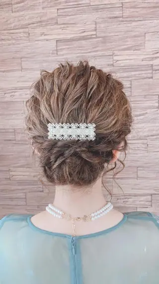 ロング ヘアアレンジ 有坂 里恵のヘアスタイル