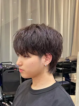 ショート カラー メンズ calna by ELMO  上ノ井のヘアスタイル