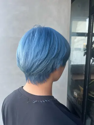 カラー yuto /ブリーチ /艶カラー/縮毛矯正のヘアスタイル