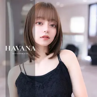 ショート カラー HAVANA.渋谷 【レイヤー/韓国】のヘアスタイル