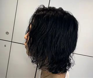ロング パーマ ヘアアレンジ メンズ fifth 石川 凪のヘアスタイル