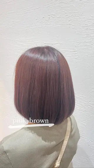 ミディアム カラー 堀口 鈴花のヘアスタイル