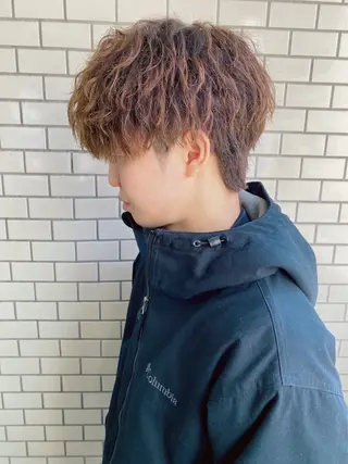 ショート カラー パーマ ヘアアレンジ メンズ メンズ特化酒井翔太 /メンズカット/名駅のヘアスタイル