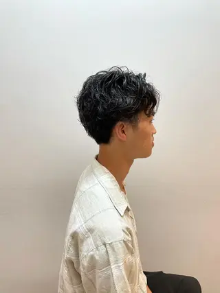 ショート パーマ メンズ レイヤーカット 特化型シオンのヘアスタイル