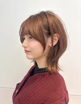 ミディアム カラー パーマ 🍀本格ヘッドスパ 👑髪質改善🍀英司のヘアスタイル