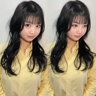 ロング 似合わせカット/ 顔周りカット/まりなのヘアスタイル