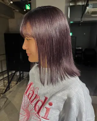 ミディアム カラー rimi/ショート /透明感カラーのヘアスタイル