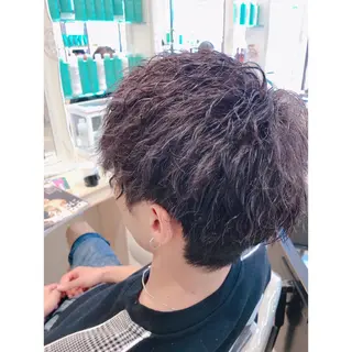 ショート カラー メンズ 髪質改善/茅ヶ崎 マツモト リョウのヘアスタイル