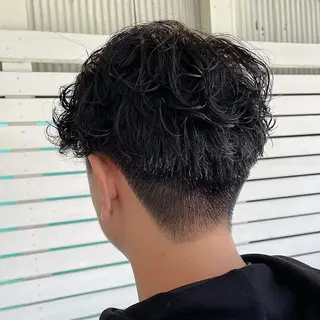 ショート パーマ メンズ こいけ みきののヘアスタイル