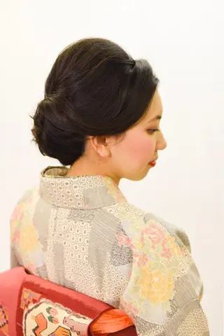 セミロング ヘアアレンジ 色タイプ診断 ❤️Umi❤️のヘアスタイル