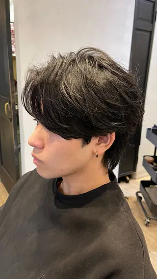 ショート パーマ メンズ 新宿メンズ専門 モテ清潔感パーマ特化のヘアスタイル