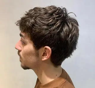 ショート カラー パーマ メンズ 明治神宮前 NANAMIのヘアスタイル