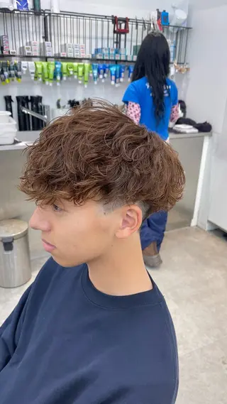 カラー パーマ メンズ 👑メンズパーマ屋 👑/栄/馬場斗生のヘアスタイル
