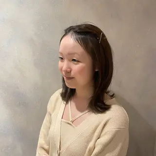 ミディアム パーマ 野町好花 レイヤー/髪質改善のヘアスタイル