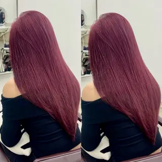 ロング カラー パーマ キッズ 盛れる艶カラー× レイヤーカット/咲来のヘアスタイル