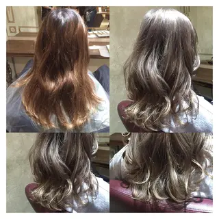 セミロング カラー 露木 啓介のヘアスタイル
