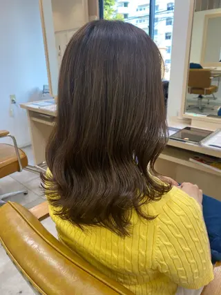 ミディアム 顔まわりカット/金山 /大園芽依のヘアスタイル