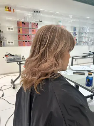 セミロング カラー うる艶カラー 🌼aokiのヘアスタイル