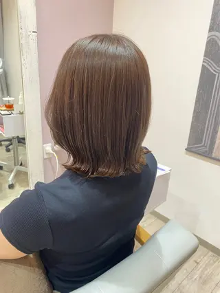 ミディアム かまだ しおりのヘアスタイル