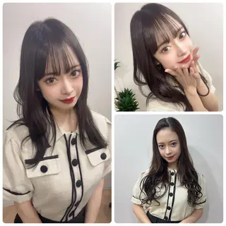 セミロング カラー パーマ ヘアアレンジ メンズ キッズ ネイル マツエク・マツパ アイブロウ 渋谷レイヤーカット❌ 縮毛矯正専門/武田涼のヘアスタイル