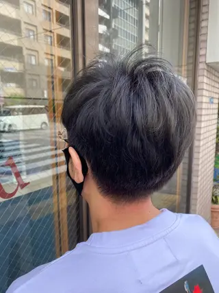 ショート カラー メンズ ️🫧押上️🫧はな 🫧まとまるショートのヘアスタイル