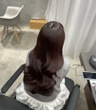 ロング カラー ブリーチなしWカラー 超特化/YURAのヘアスタイル