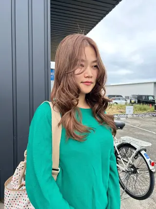 ロング カラー hair make anjii和泉店所属・anjii リンのヘアスタイル