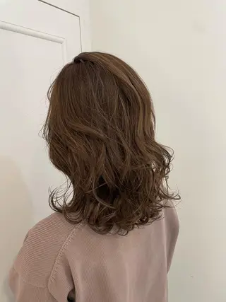 ミディアム カラー 髪質改善特化 🫧松野力也のヘアスタイル