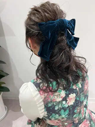 ミディアム カラー ヘアアレンジ マツエクモデル無料 marry 池袋秦のマツエク・マツパデザイン