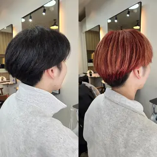 ショート カラー メンズ 野村 果音(カノン)のヘアスタイル