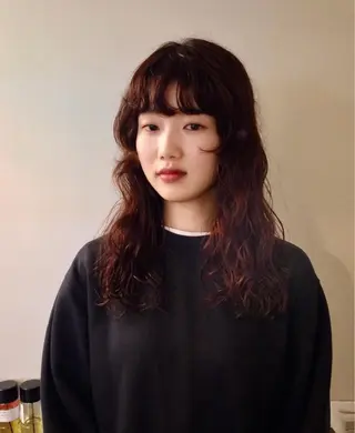 ミディアム 透明感カラー/顔周り カット/ののか💞のヘアスタイル