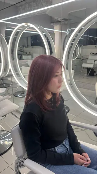 カラー ANN GAGA 心斎橋/ハイトーンのヘアスタイル