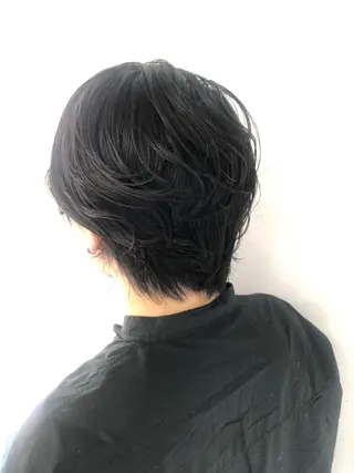 ショート パーマ 菊池 栄里奈のヘアスタイル