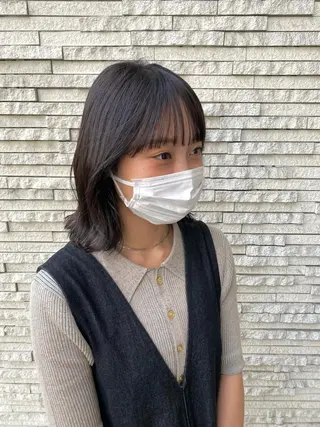 ミディアム 大形 誉のヘアスタイル