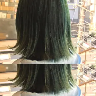 ミディアム カラー パーマ ヘアアレンジ マツエク・マツパ サロンドミルク 原宿のヘアスタイル