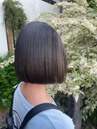 ショート ボブ/顔周りレイヤー 🎀momoka🎀のヘアスタイル