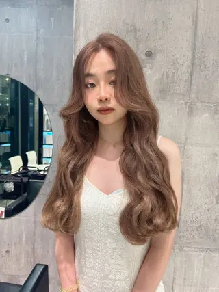 ロング カラー 【色落ちまで可愛い】 mao🐩💜のヘアスタイル