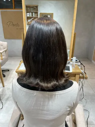 ミディアム カラー 遠藤 星李のヘアスタイル