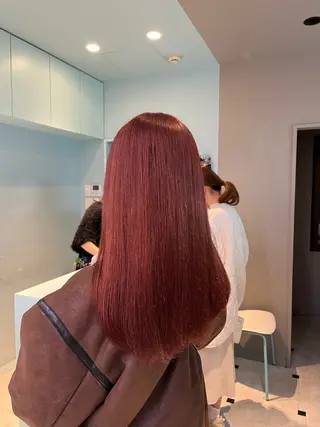 セミロング カラー ブリーチカラー 🩵MIZUKIのヘアスタイル